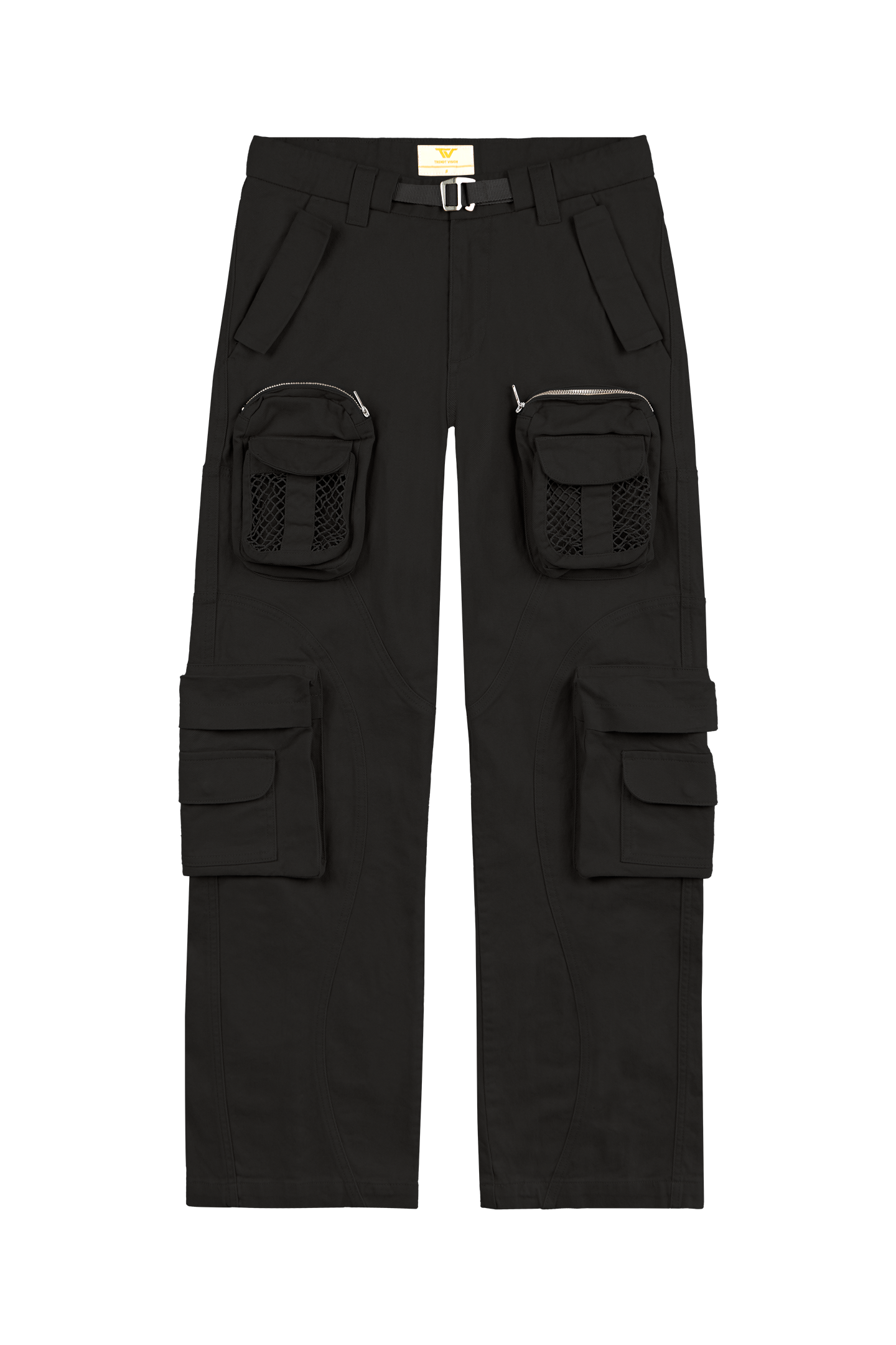 Black Net Cargo Pants 2.0