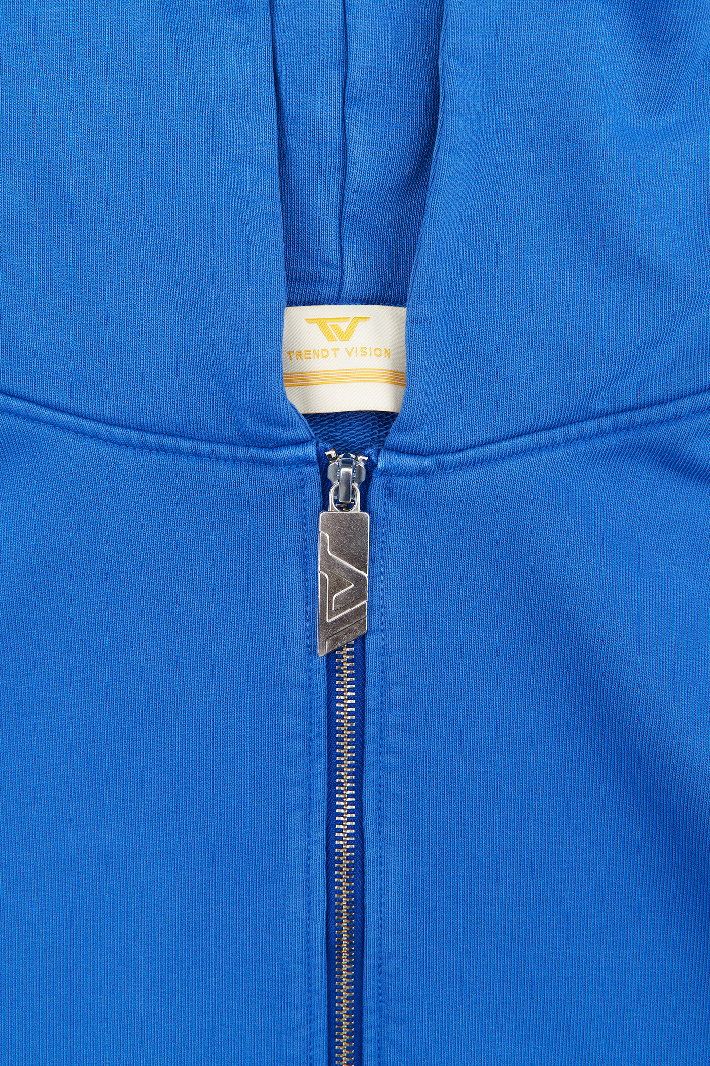 Blue Logo Zip Hoodie