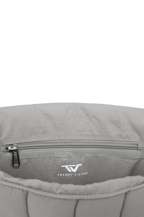 Grey Puffer Bag – Trendt Vision