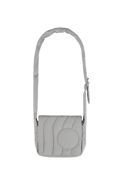 Grey Puffer Bag