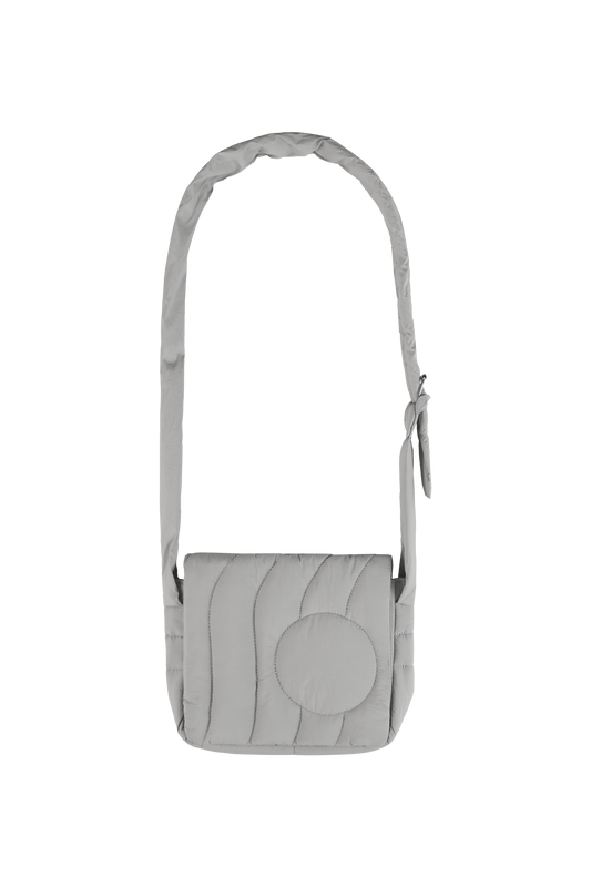 Grey Puffer Bag