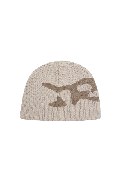 Beige Logo Beanie