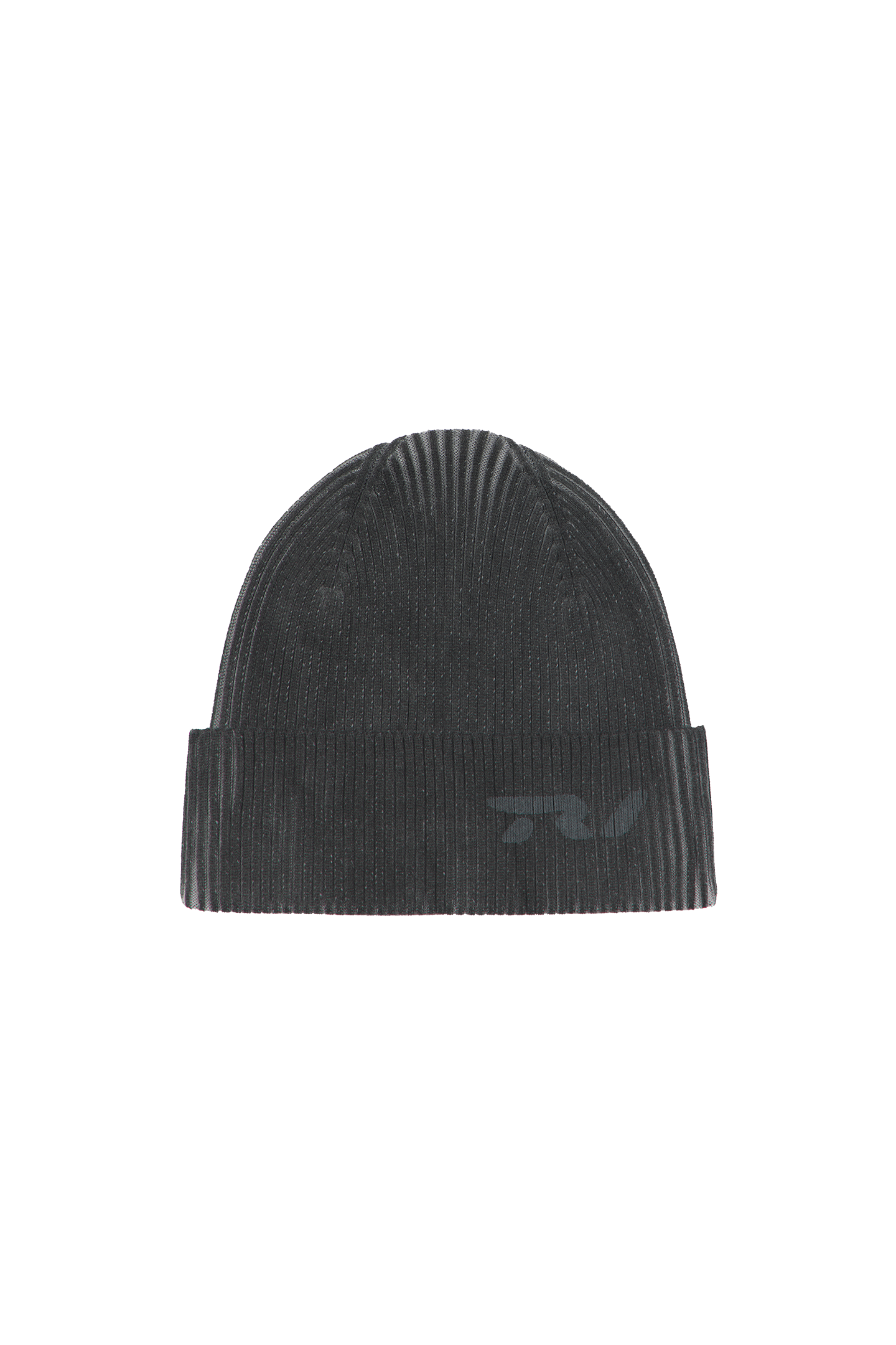 Black Logo Knit Beanie