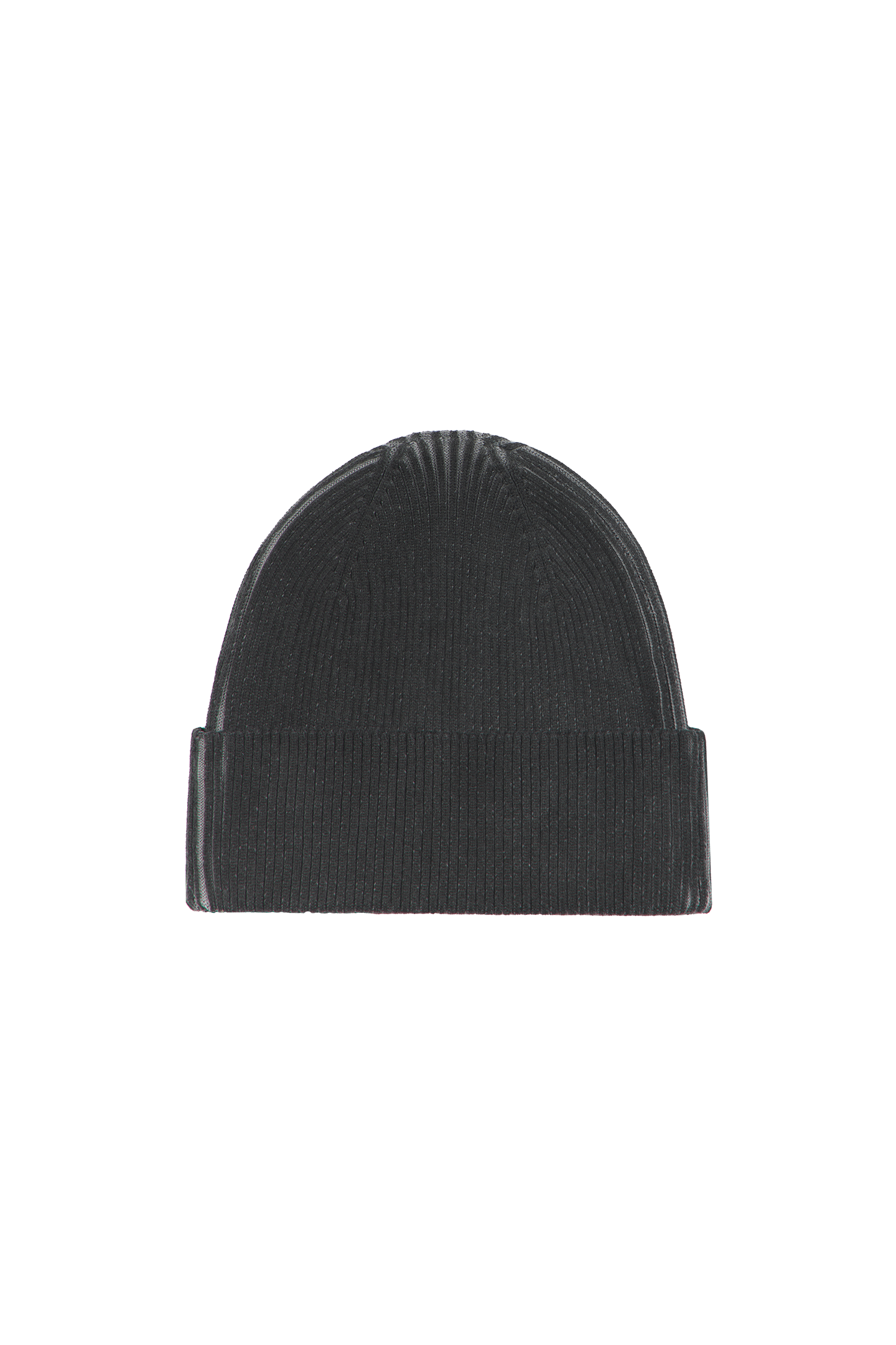 Black Logo Knit Beanie