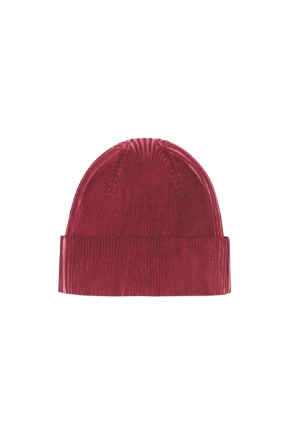 Red Logo Knit Beanie