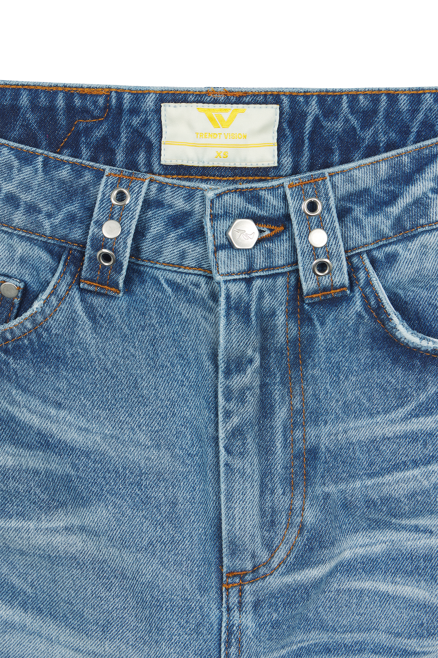 Blue Whisker Denim Jeans