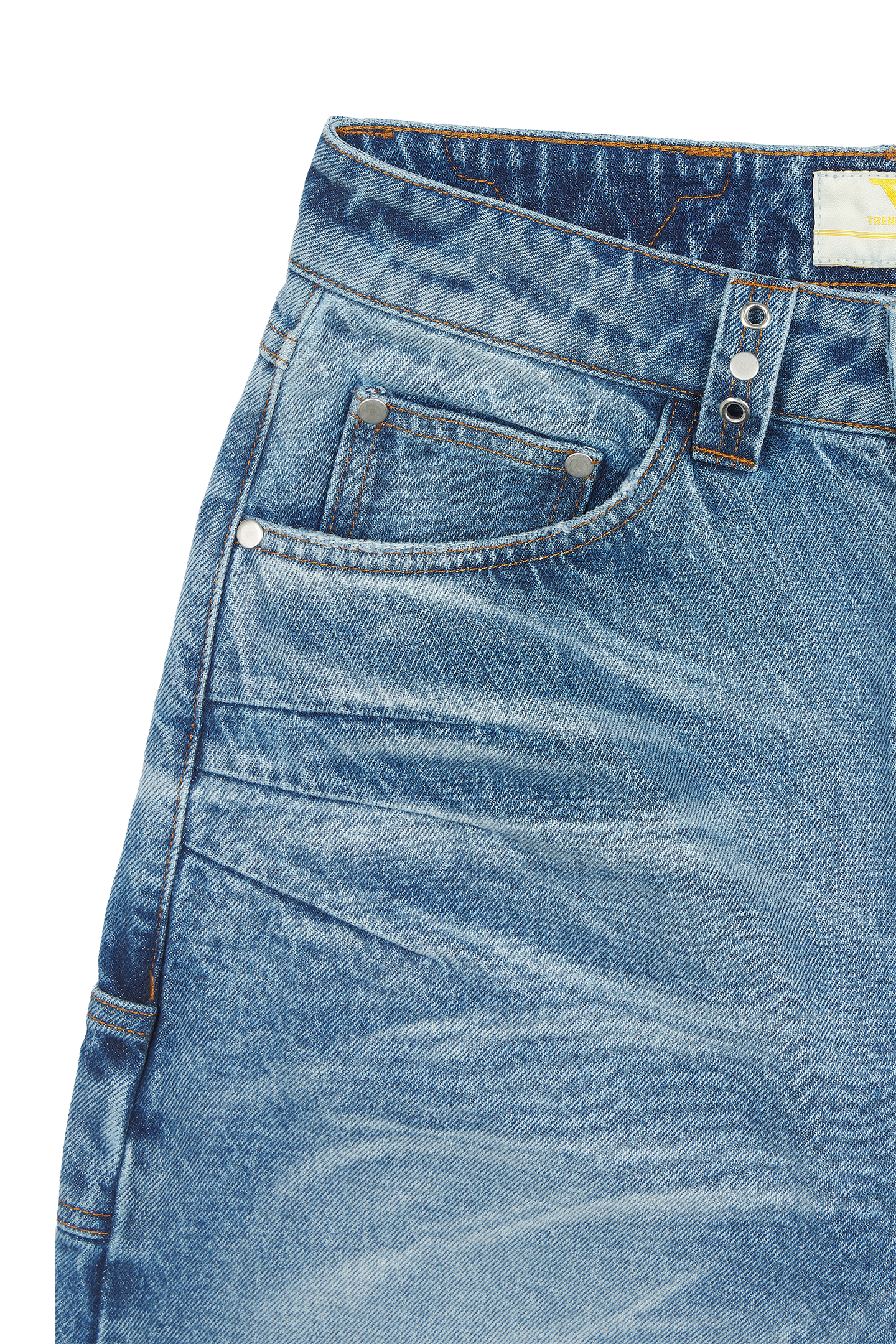 Blue Whisker Denim Jeans