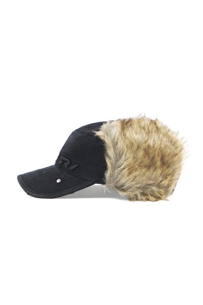 Black Fur Cap