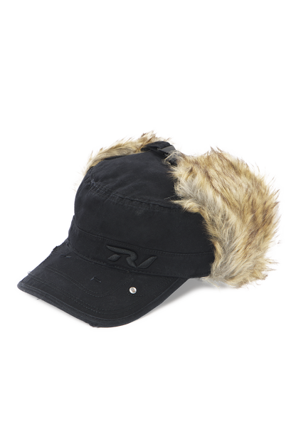 Black Fur Cap