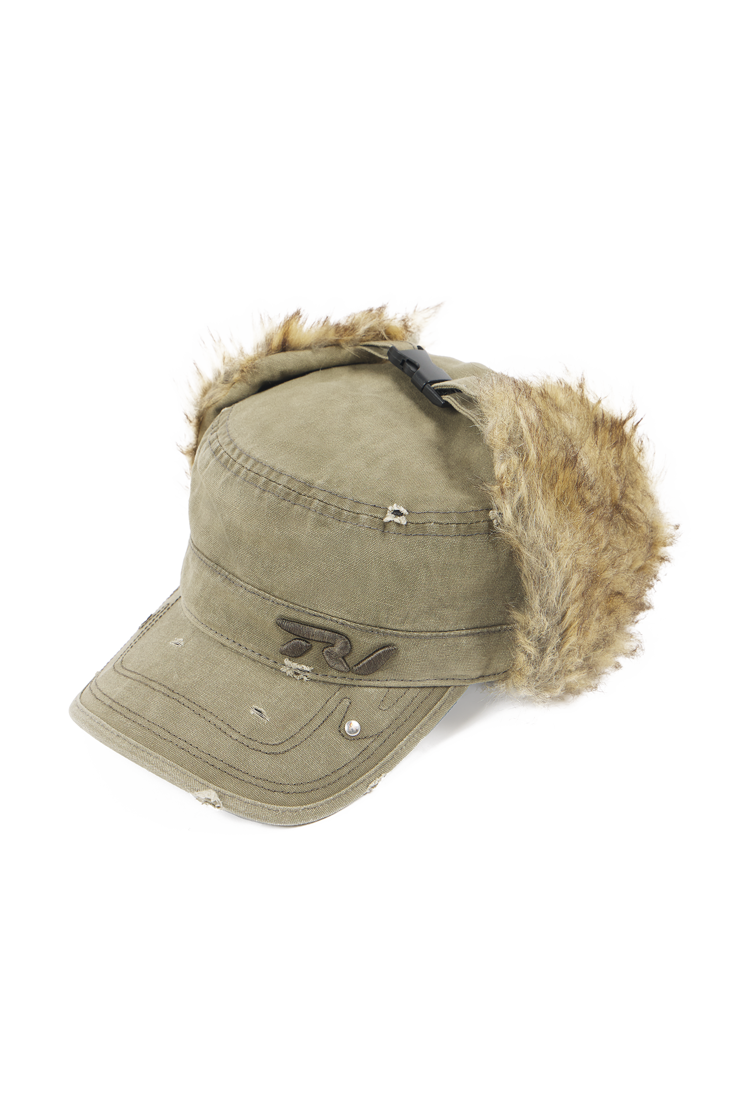 Olive Fur Cap