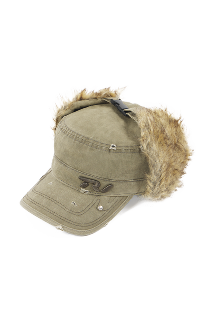 Olive Fur Cap