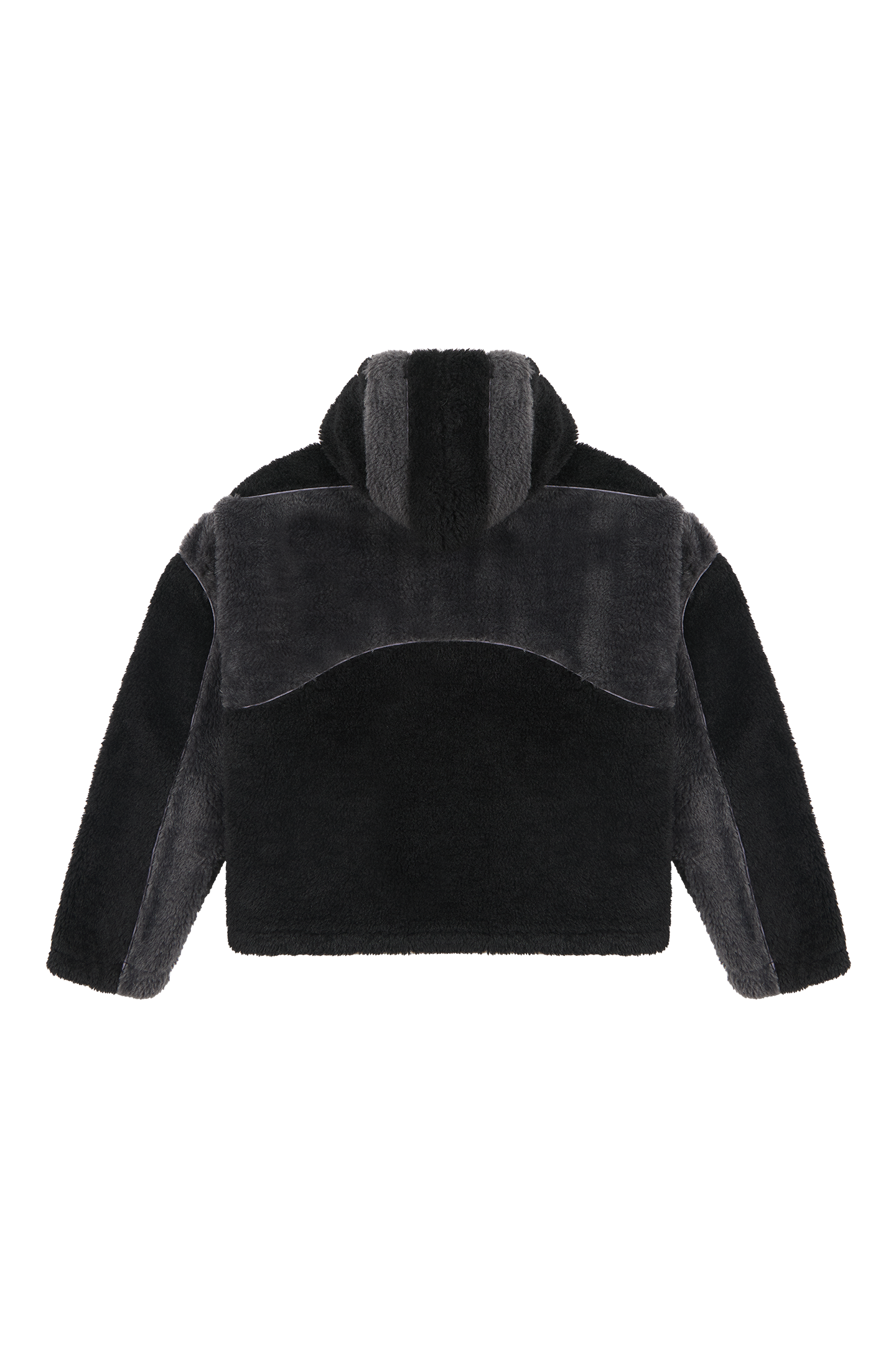 Ash Black Basic Fleece Jacket