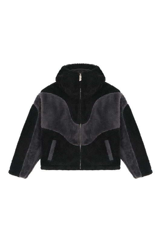 Ash Black Fleece Jacket