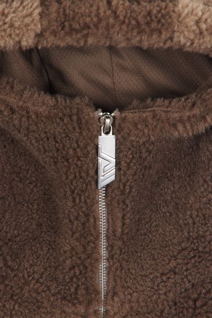 Mud Brown Basic Fleece Jacket