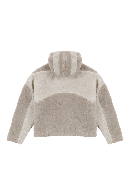 Stone Grey Basic Fleece Jacket