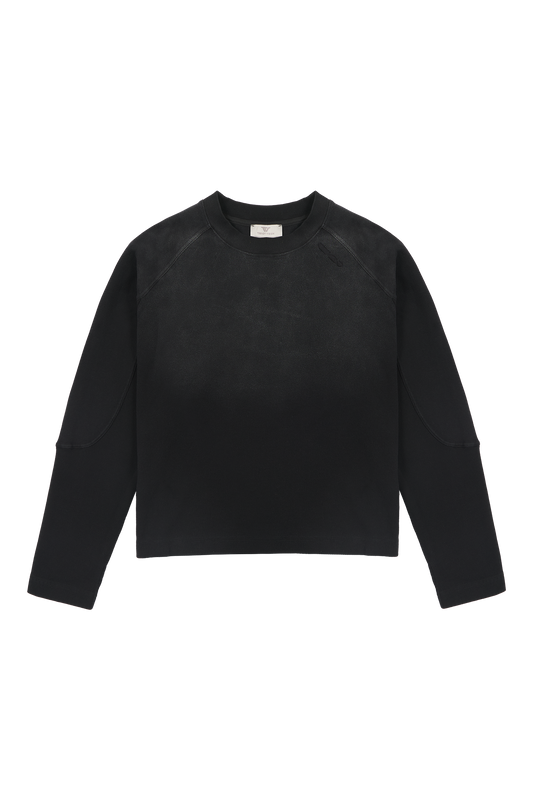 Pitch Black Waffle Longsleeve