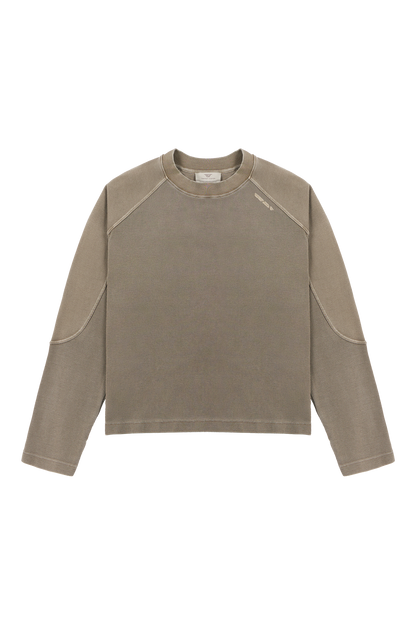 Mud Brown Waffle Longsleeve