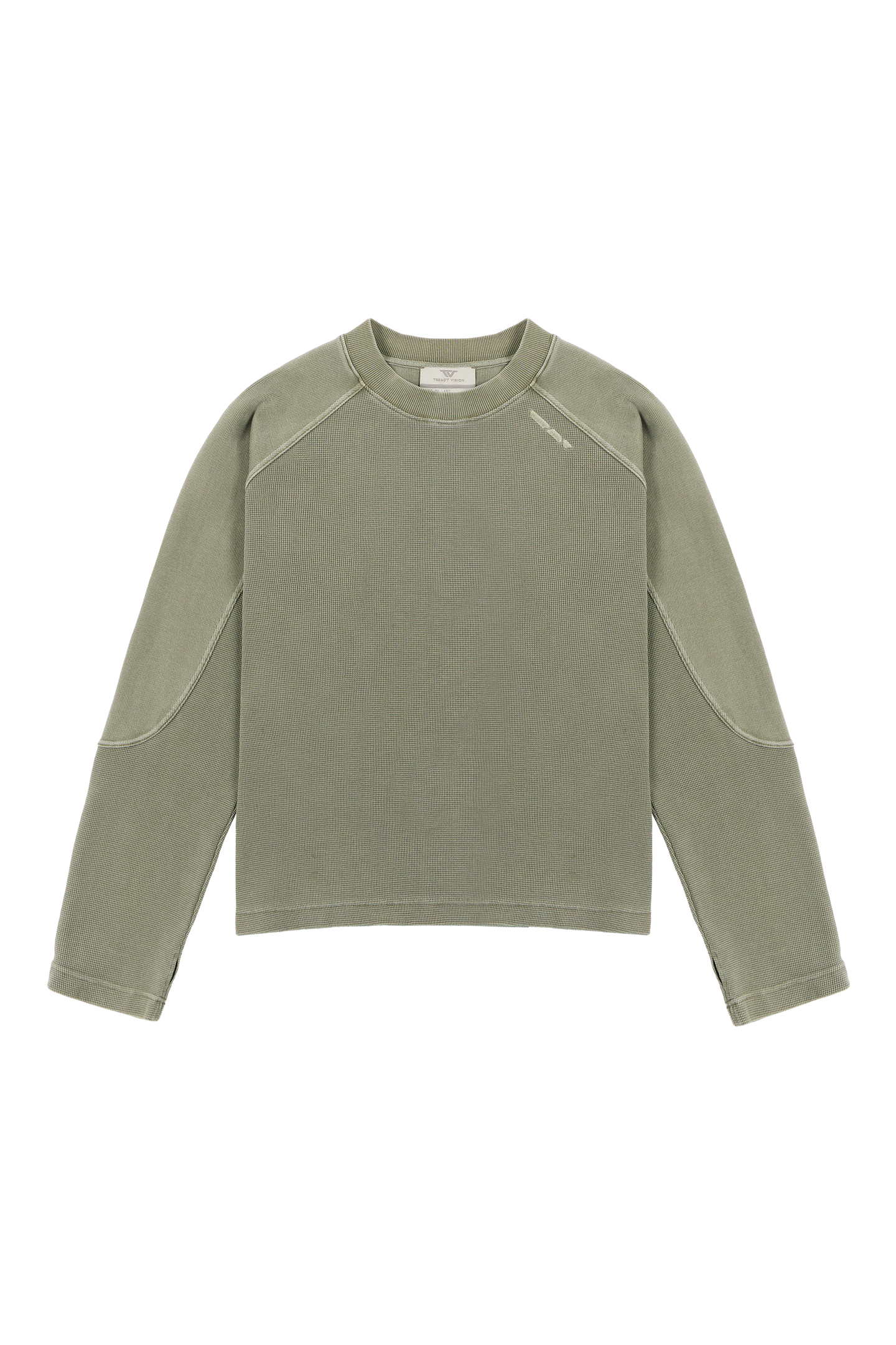 Burnt Olive Waffle Longsleeve