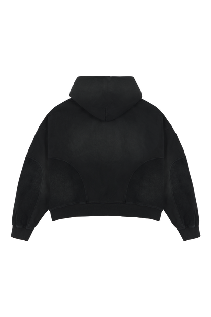 Pitch Black Zip Hoodie