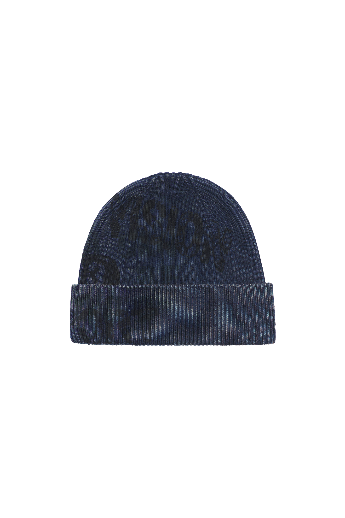 Navy Graphic Beanie