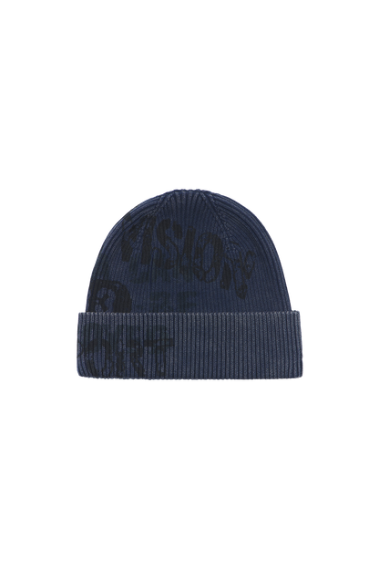 Navy Graphic Beanie