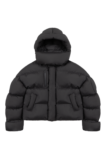 Ash Black Puffer Jacket