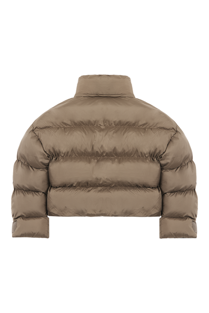 Mud Brown Puffer Jacket