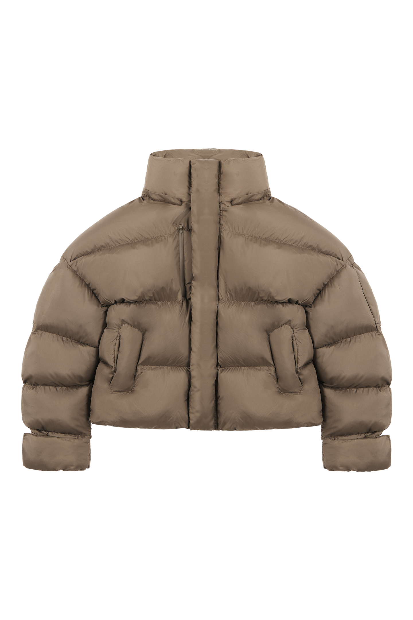 Mud Brown Puffer Jacket