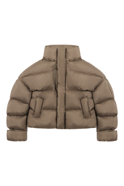 Mud Brown Puffer Jacket