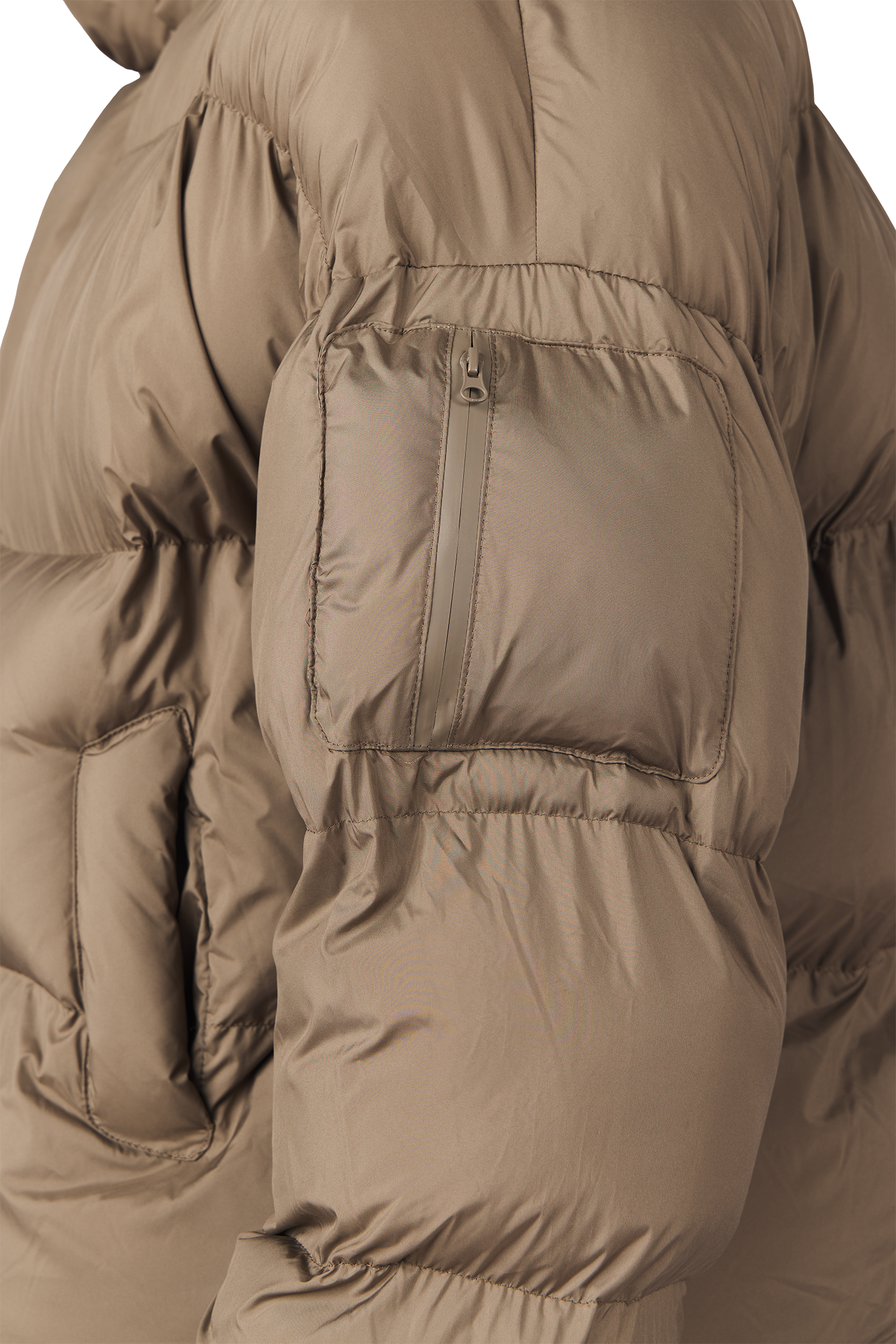 Mud Brown Puffer Jacket