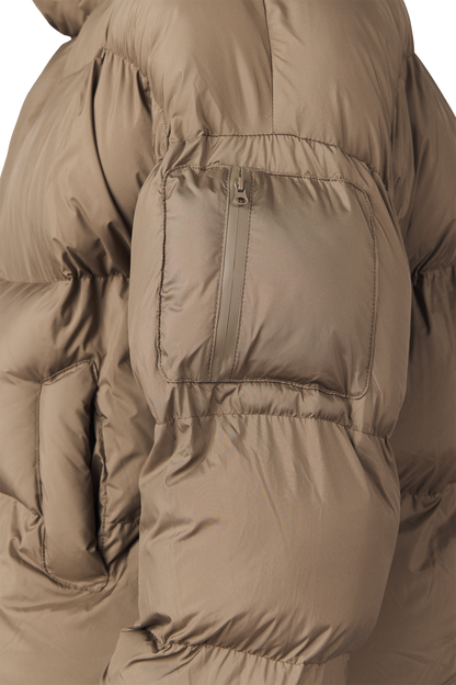 Mud Brown Puffer Jacket