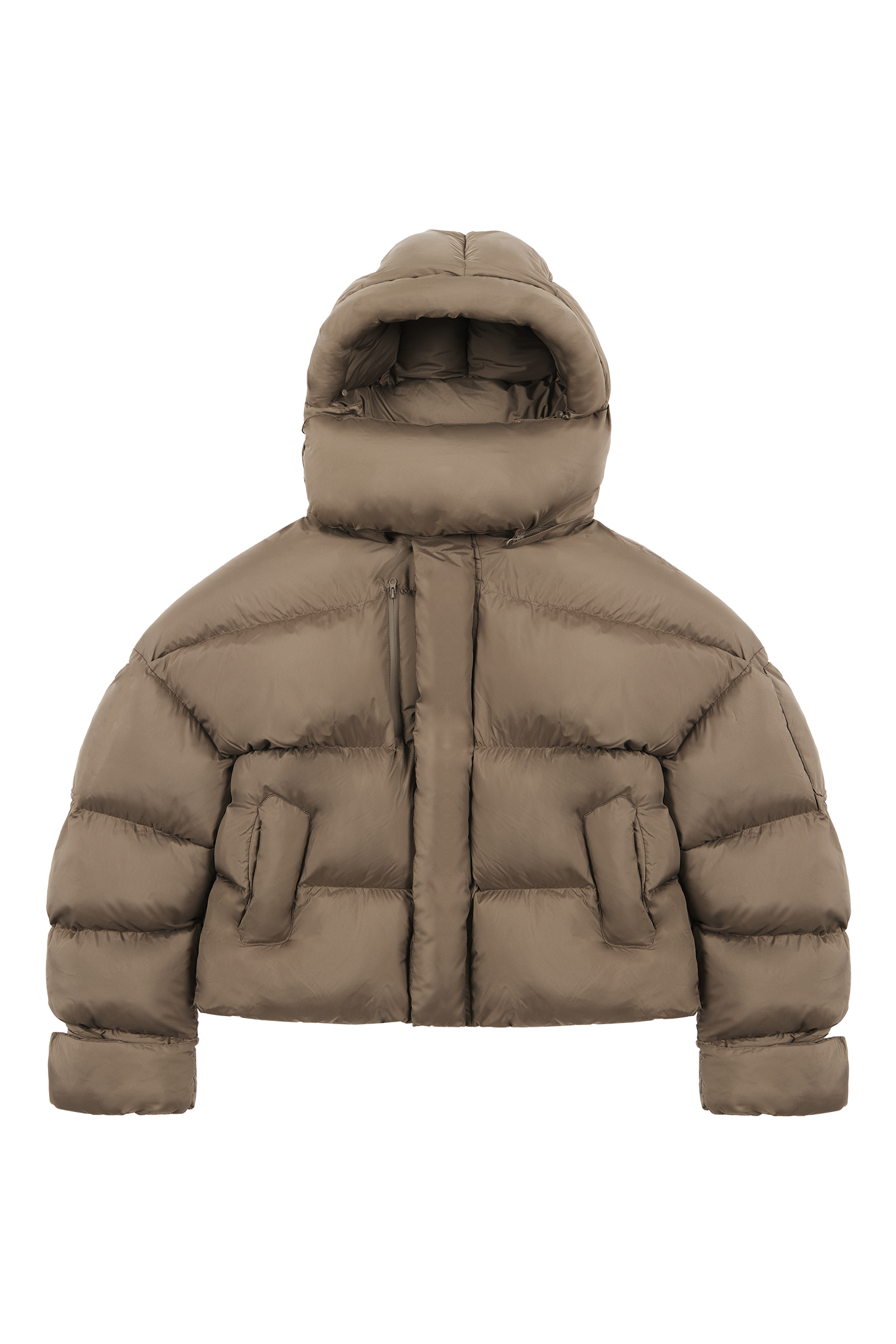 Mud Brown Puffer Jacket