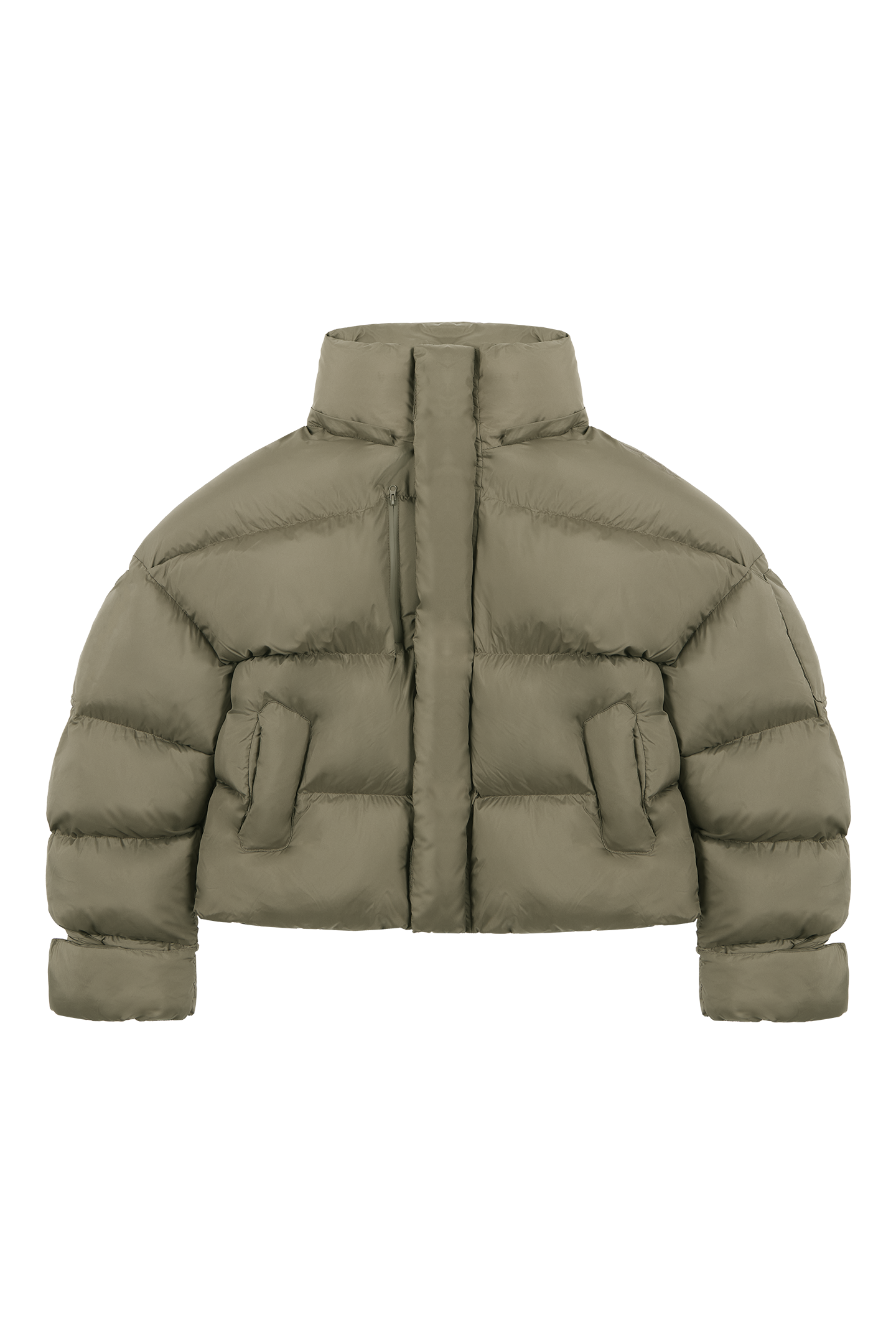 Burnt Olive Puffer Jacket