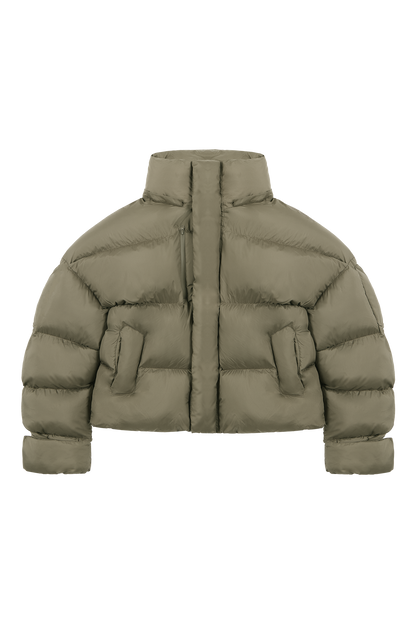 Burnt Olive Puffer Jacket