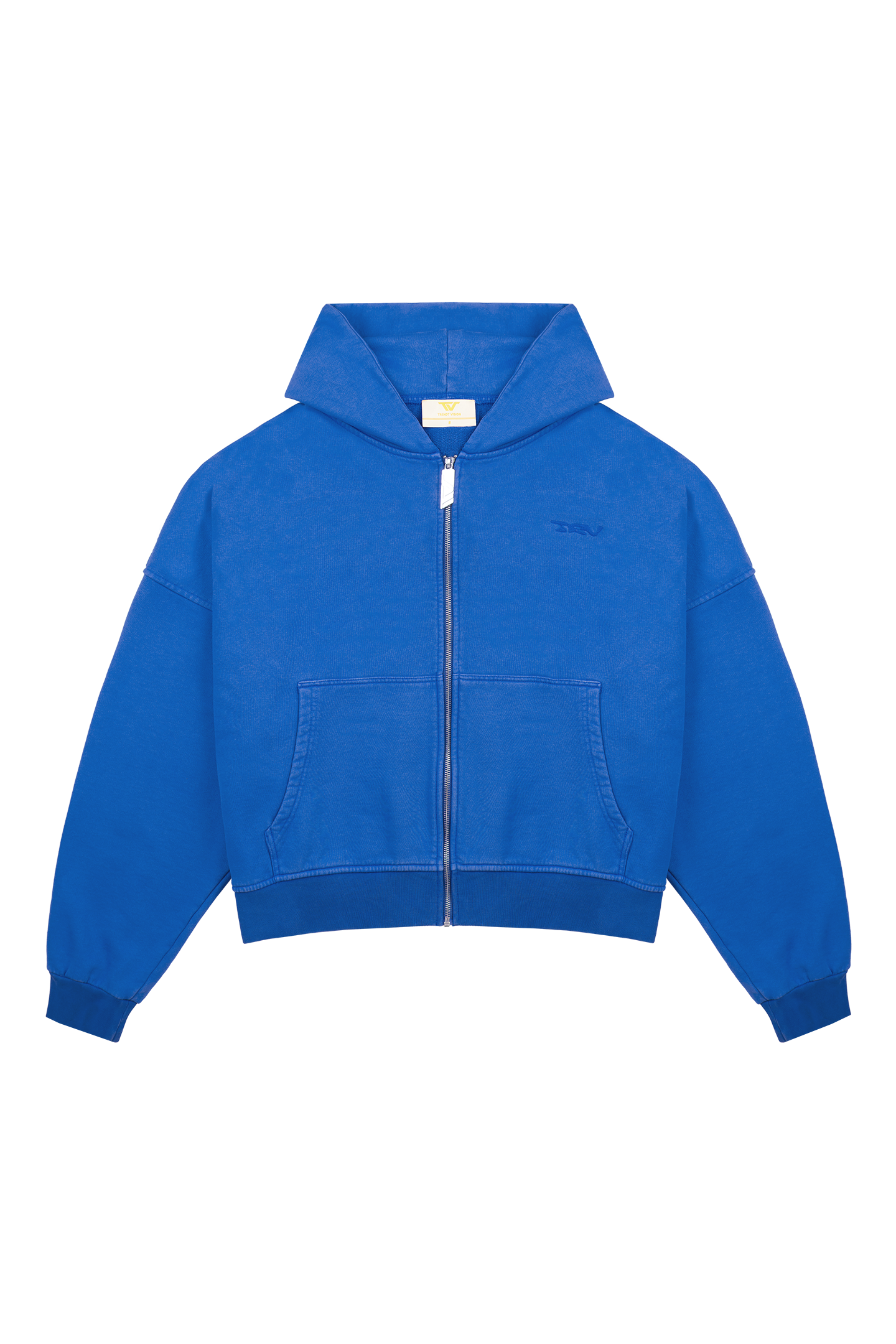 Blue Logo Zip Hoodie